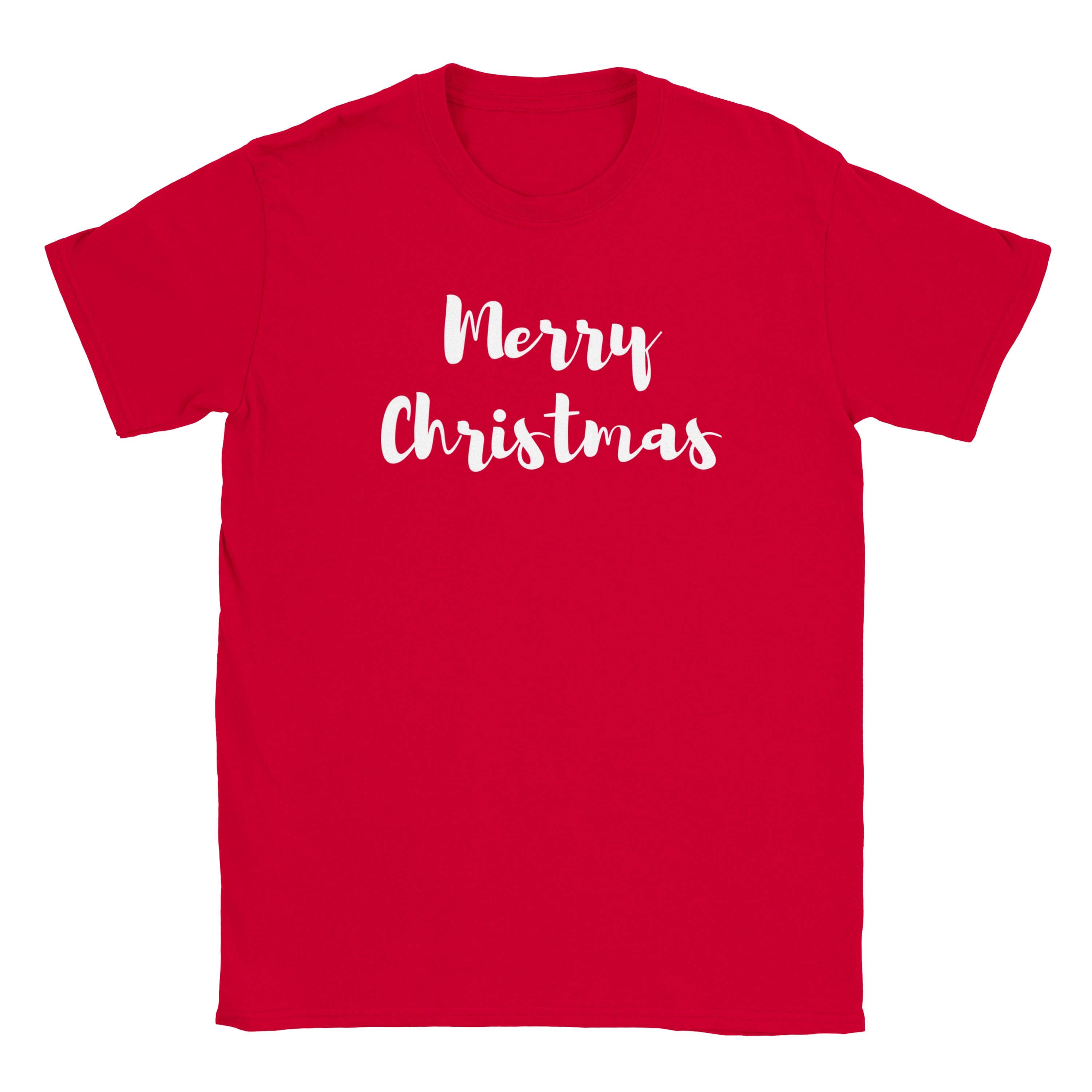 Merry Christmas TEXT Unisex T-Shirt - Cotton